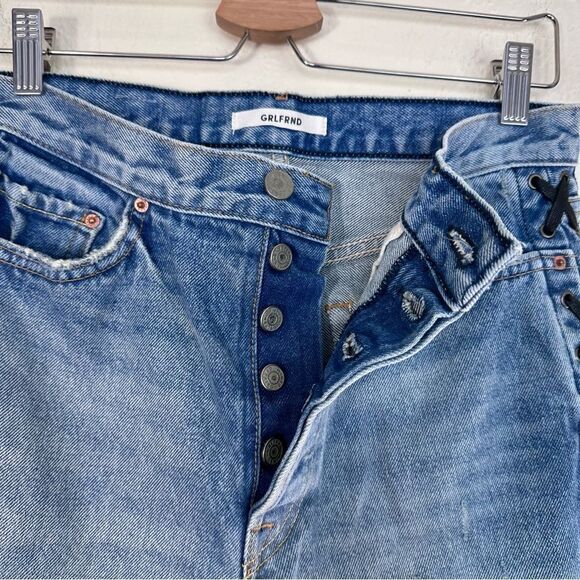 GRLFND Karolina Lace-Up Detail Jeans Size 28 - Picture 6 of 9